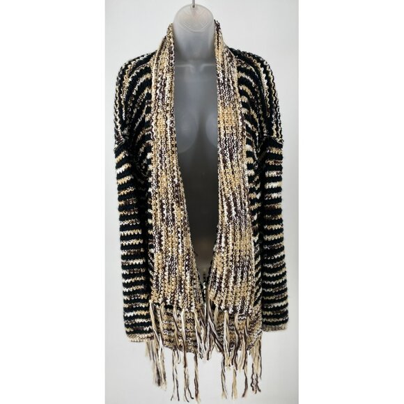 NWT POL Winter Wood Fringe Cardigan Size Small - Picture 4 of 11